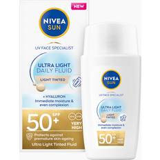 Nivea Tonad Solskydd Nivea Uv Face Ultra Light Fluid Light Tinted SPF 50+