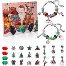 Advent Calendars Zeuxo Christmas Advent Calendar DIY Charm Bracelet