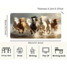 Temu Extra Large Horse Gaming Mousepad