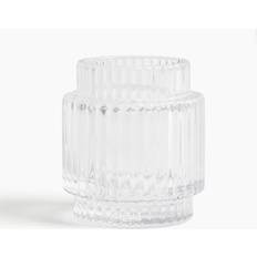 Fyrfadsholder Klart Glas