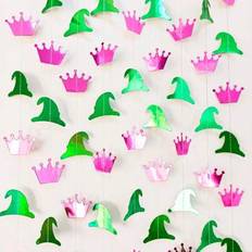 Birthdays Doorway Party Curtains Shein Wicked Party Decorations Shiny Green Pink
