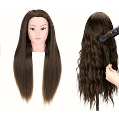 Training Heads Temu 25 Inch Long Blonde Synthetic Hair Mannequin Head