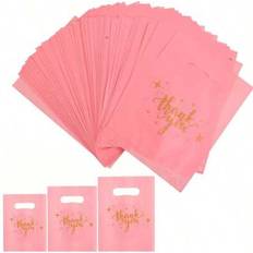 Shein 50pcs Pink Thank You Gift Bags