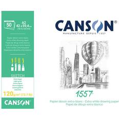 Canson 204127410 1557 Rit Och Skisspapper A2 Rent Vitt