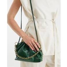 River Island Handbags River Island Womens Green Chain Front Ruched Cross Body Bag