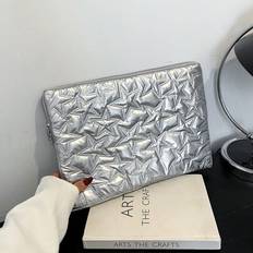 Silver Computer Bags Shein Star Pattern Laptop Bag Silver Five-Pointed