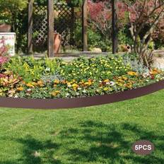 Lawn Edging Shein Metal Landscape Edging Steel Bendable 5 x 4'3'3'