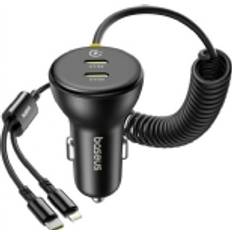 Baseus 60W USB-C Car Charger Lightning Cable