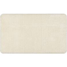 White Bath Mats RUGSX Dywaniki Łazienkowe Bathroom Rug 50x80 cm White