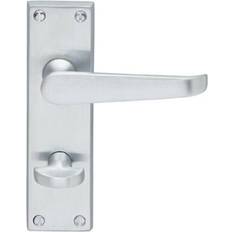 Door Handles Loops Victorian Flat Lever On Bathroom Backplate Handle 150 x 42 mm 1pcs