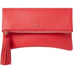 Osprey London Bexley Leather Clutch Bag - Red