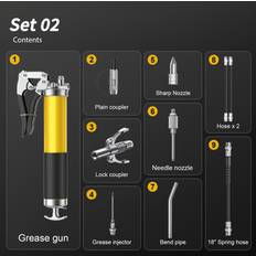 Fettpistoler Temu Heavy Duty Grease Set 8000 Psi