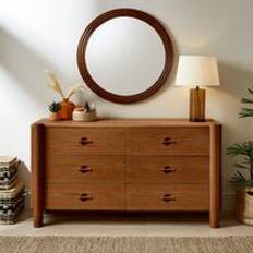 Dunelm Chest of Drawers Dunelm 6 Mid Stained Wood Chest of Drawer