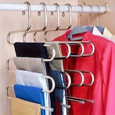 Temu Space-saving Trousers Hanger With Anti-slip Metal Clip Galge