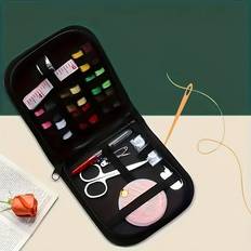 Yarn & Needlework Supplies Temu Mini Canvas Sewing Kit Black Set