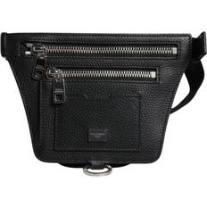 Dolce & Gabbana Bæltetasker Dolce & Gabbana Kalveskind Logo Plakette Bæltetaske Sort