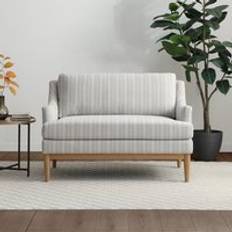 Dunelm Sofas Dunelm Zella Natural Striped Chenille Sofa 2 Seater