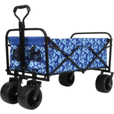 Utility Wagons Streamdale Furniture Collapsible Wagon Cart 440lbs Blue Flower