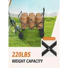 Utility Wagons Shein Collapsible Foldable Wagon Cart 30"