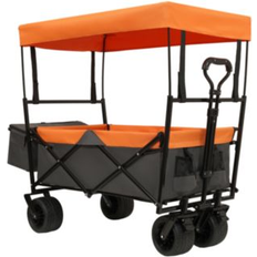 Utility Wagons Streamdale Furniture 480Lbs Collapsible Wagon 7 Inch All-Terrain Wheels