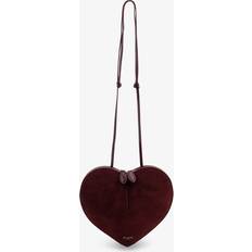 Red Handbags Alaïa Le Caur Crossbody Bag PZ - Bordeaux