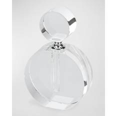 Atomizers Tizo Clear Crystal Perfume Bottle Flat Round