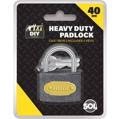 Security Temu Padlock 40mm Heavy Duty Iron Outdoor Shed Shackle Lock