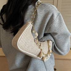 Beach Bags Shein Joker Holiday Style Shell Pearl Decoration Bag