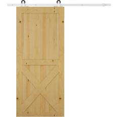 Schiebetürbeschläge Homcom Schiebetüren Beschlagsatz 183 cm Komplett Set