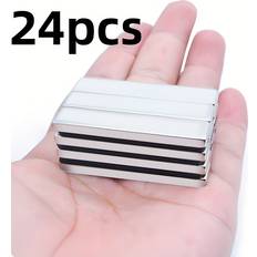 Temu 24pcs Neodymium Metal Magnets 50x10x2mm