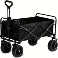 Utility Wagons Temu Heavy-Duty Steel Collapsible Beach Wagon