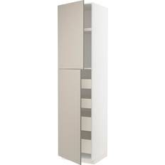 Köksinredning IKEA Maximera Högsk 2 Dörrar 4 Lådor - Vit/Stensund Beige