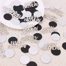 Confetti on sale Shein 100pcs Black Silver Round Confetti