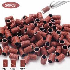 Nail Files Shein Grit Sanding Bands Nail Drill Bits - Brown