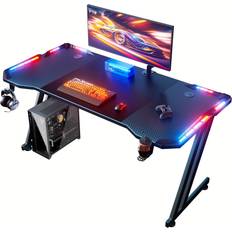 Temu Gaming Table With Led Carbon Fibre