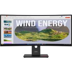 3440x1440 (UltraWide) - Standard Bildskärmar Lenovo ThinkVision T34WD-40 34 Inch LED Display