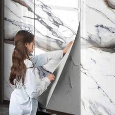 Blue Adhesive Film Shein Large Marble Pattern 3D Self-Adhesive Wall Sticker Adhesive Film