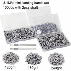 Nail Files on sale Shein Sanding Bands For Nail Drill With 2 Mandrel Bit Set