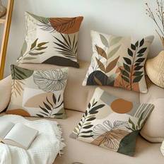 Florals Cushion Covers Shein 4pcs Bohemian Abstract Sunset Pillow Covers Set Cushion Cover
