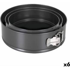 Quttin Black Pan Set 24 x 7 cm 28 x 6.8 cm 3 Pieces Springform