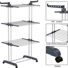 Temu Large Tower Clothes Airer 3 Tier Folding Drying Rack