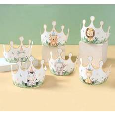 Shein 6pcs Jungle Animal Style Party Hats