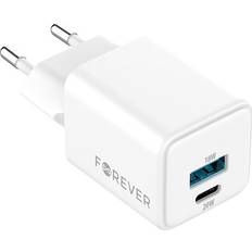 USB-A USB-C 20W GaN PD QC Snabbladdare