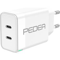 PEDEA 40W USB-C 2-Port Snabbladdare