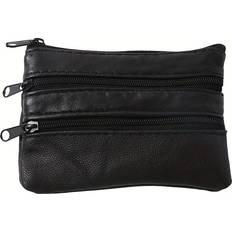 Silver Coin Purses Temu Genuine Leather Coin Purse Small Coin Bag - Silvery