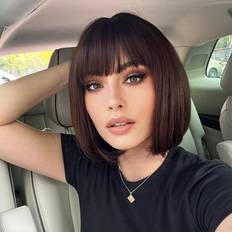 Wigs on sale Shein Black Short Bob Wig 14 Inch