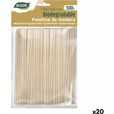 Coffee Spoons Algon Algon Wood Stirrer Kit 20 Premium Units Coffee Spoon