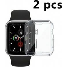 2pcs Transparent TPU Smart Watch Case