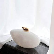 Shein White Marble Shaped Box Style Bag Metallic Chain