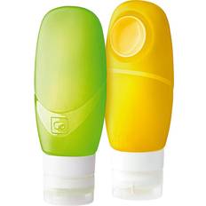 Reseflaskor på rea Go Travel Duo Knijpflesjes 100ml Gul Grøn